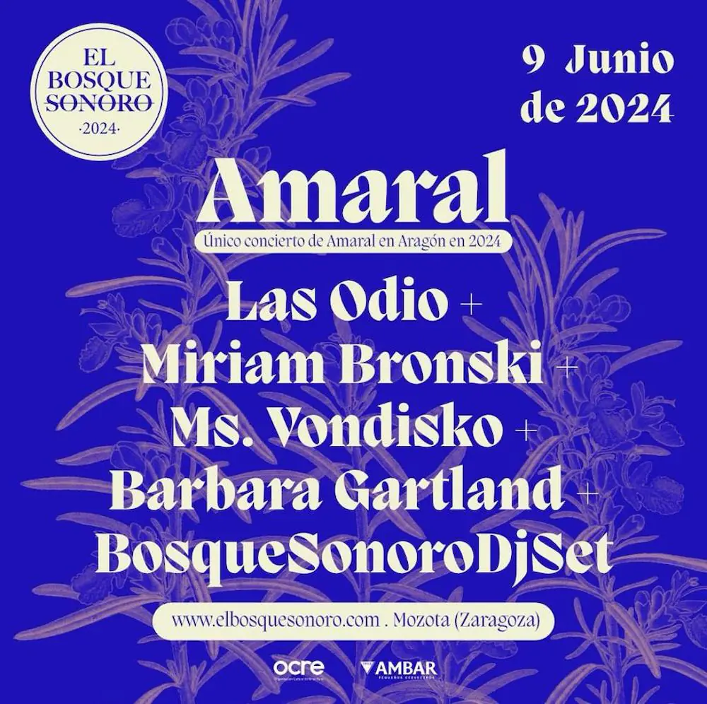 cartel bosque sonoro