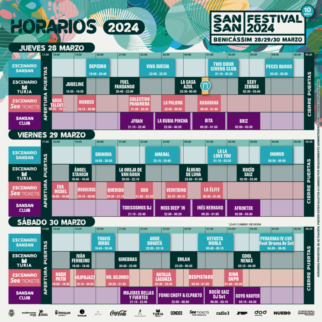 Sansan_horarios2024